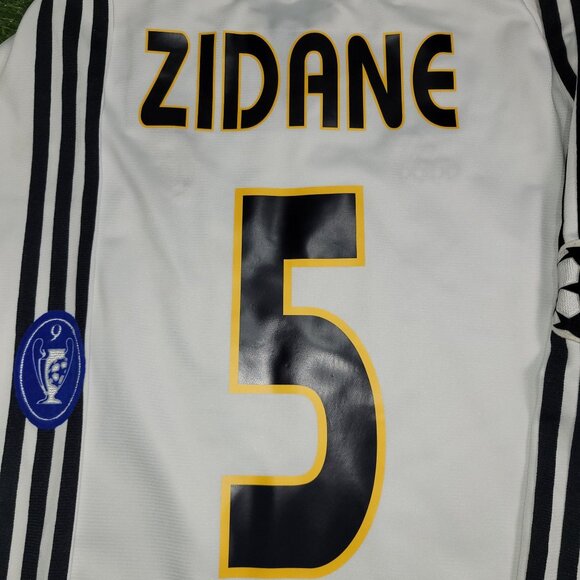 Zidane Real Madrid 2003 2004 UEFA Long Sleeve Soccer Jersey Shirt M SKU# 913869 - Picture 4 of 10